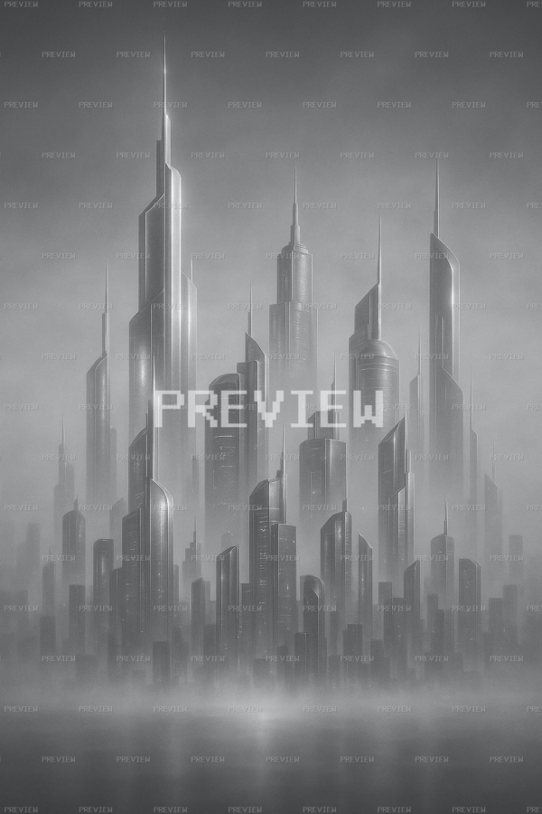 Cool Futuristic Skyline Wallpaper (Preview) Cool Futuristic Skyline Wallpaper (Preview)
