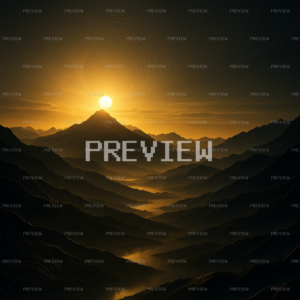 Cool Serene Mountain Sunrise Wallpaper (Preview)