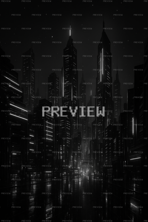 Elegant Neon Cyberpunk City Wallpaper (Preview) Elegant Neon Cyberpunk City Wallpaper (Preview)