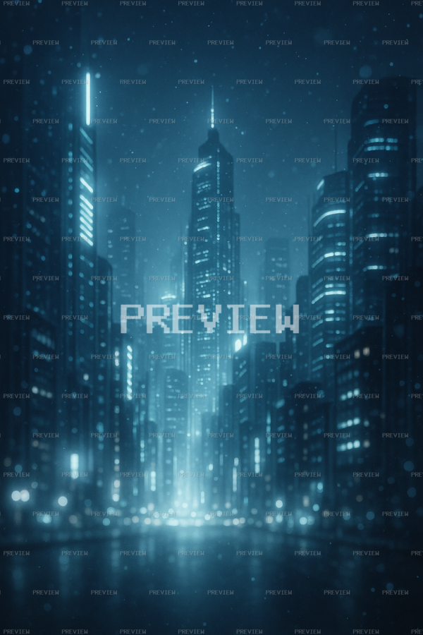 Elegant Neon Cyberpunk City Wallpaper (Preview) Elegant Neon Cyberpunk City Wallpaper (Preview)
