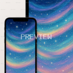 Energetic Starry Night Sky Wallpaper (Preview)
