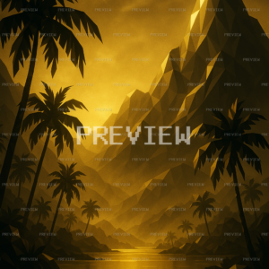 Energetic Tropical Paradise Wallpaper (Preview)