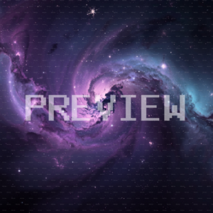 Majestic Nebula In Amethyst And Teal (Preview)