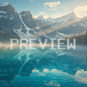 Majestic Peaks Vibrantly Framed By Forest (Preview) Majestic Peaks Vibrantly Framed By Forest (Preview)