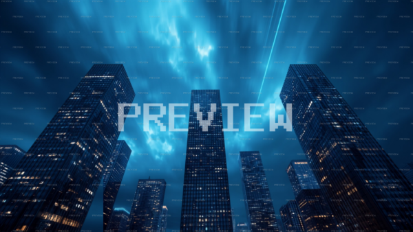 Moody Cityscape With Dynamic Light Trails (Preview)