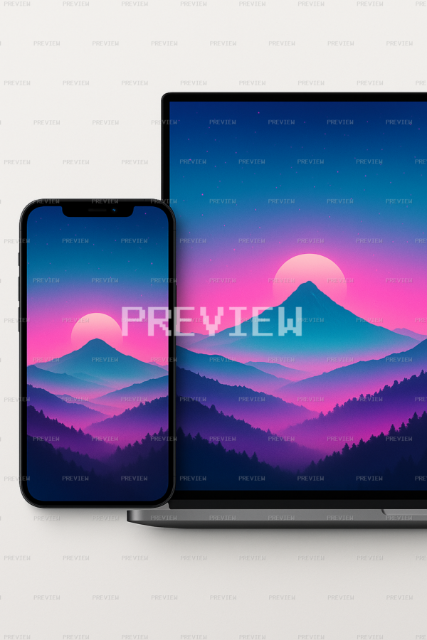 Nostalgic Serene Mountain Sunrise Wallpaper (Preview) Nostalgic Serene Mountain Sunrise Wallpaper (Preview)