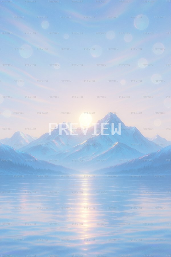 Nostalgic Serene Mountain Sunrise Wallpaper (Preview) Nostalgic Serene Mountain Sunrise Wallpaper (Preview)