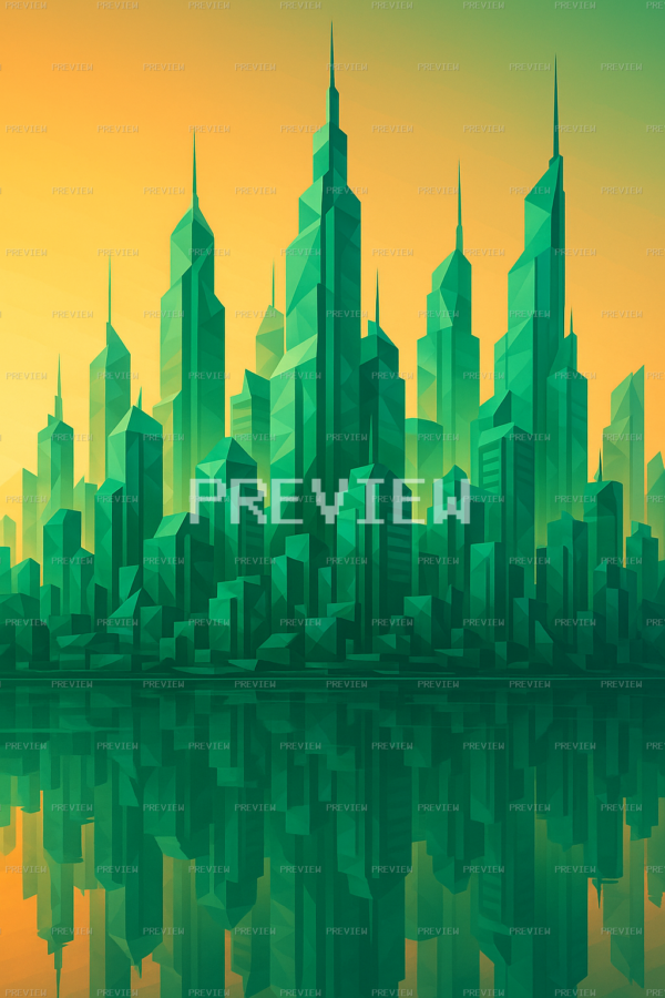 Warm Futuristic Skyline Wallpaper (Preview) Warm Futuristic Skyline Wallpaper (Preview)